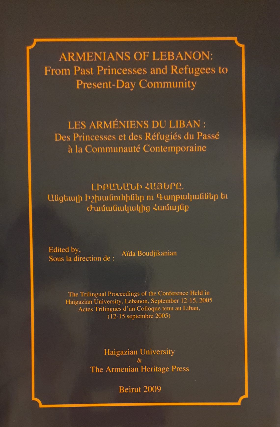 2009.Armenians in Lebanon